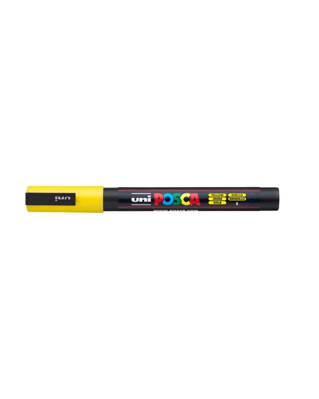 Rotulador uni posca pc-3m amarillo
