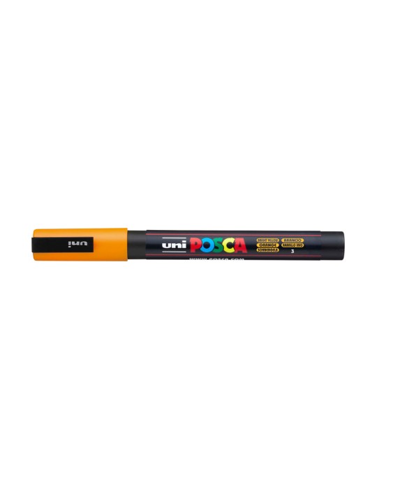 Rotulador uni posca pc-3m naranja medio