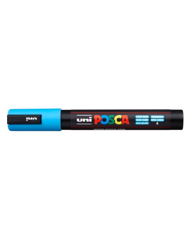 Rotulador uni posca pc-5m azul claro