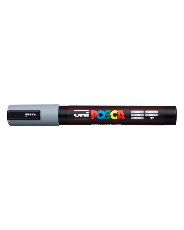 Rotulador uni posca pc-5m gris