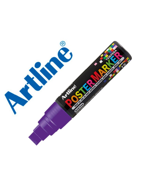 Rotulador artline poster marker epp-12 punta rectangular 12 mm color violeta