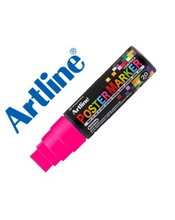 Rotulador artline poster marker epp-20 punta rectangular 20 mm color rosa fluor