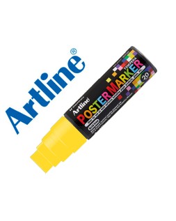 Rotulador artline poster marker epp-20 punta rectangular 20 mm color amarillo fluor