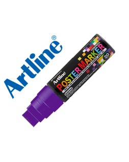 Rotulador artline poster marker epp-20 punta rectangular 20 mm color violeta