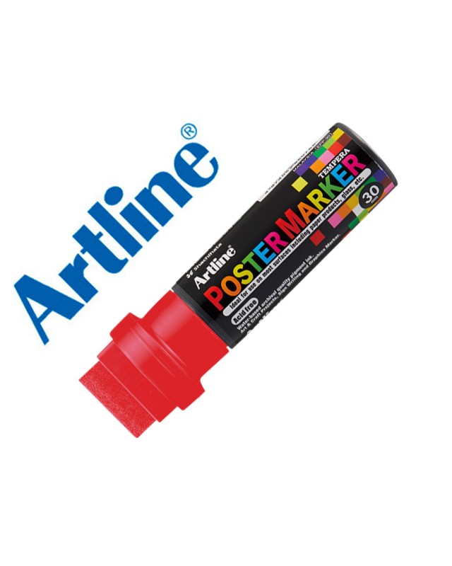 Rotulador artline poster marker epp-30 punta rectangular 30 mm color marron