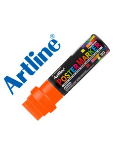 Rotulador artline poster marker epp-30 punta rectangular 30 mm color naranja fluor