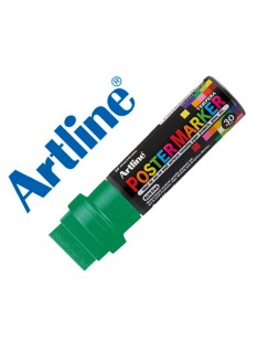 Rotulador artline poster marker epp-30 punta rectangular 30 mm color verde