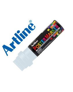 Rotulador artline poster marker epp-30 punta rectangular 30 mm color blanco