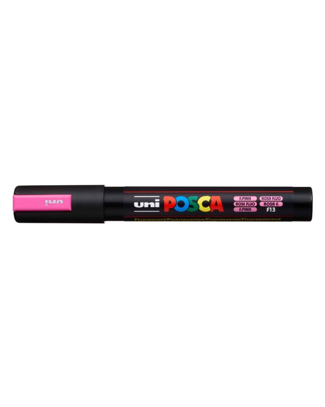 Rotulador uni posca pc-5m marcador de pintura punta conica 1,8-2,5 mm rosa fluor