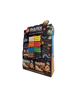 Rotulador tcolors fly&flot efecto 3d volumetrico 25 ml expositor de sobremesa 96 unidades colores surtidos +