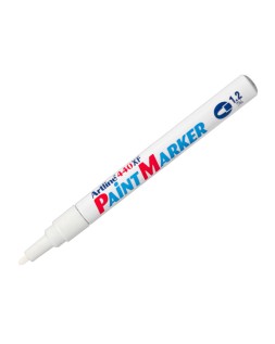 Rotulador artline marcador permanente ek-440 xf blanco punta redonda 1.2 mm metal caucho y plastico