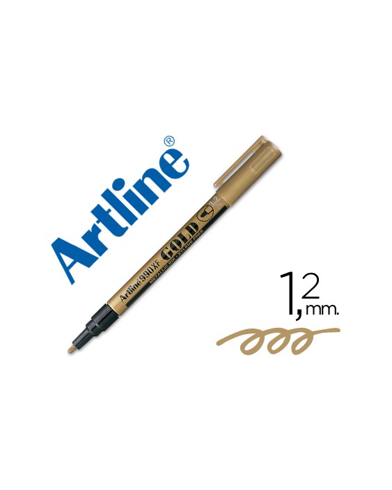 Rotulador artline marcador permanente punta metalica ek-990 oro punta redonda 1.2 mm