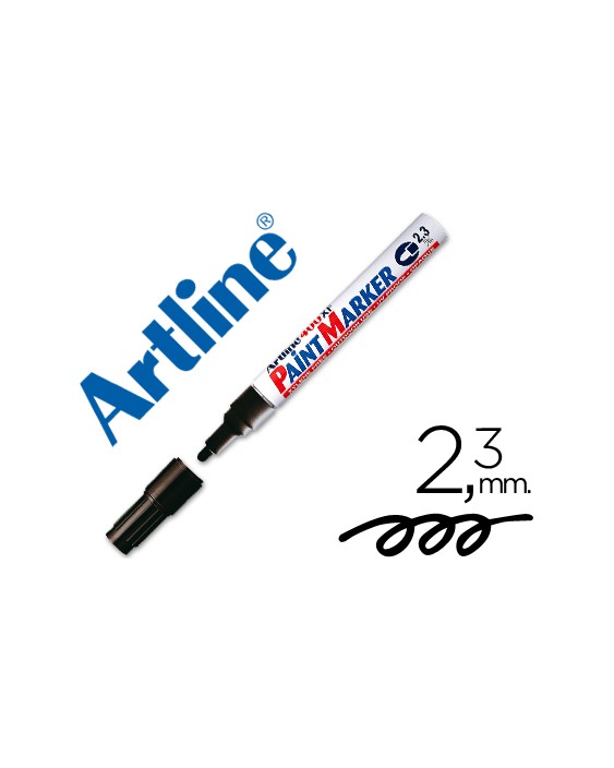 Rotulador artline marcador permanente ek-400 xf negro -punta redonda 2.3 mm -metal caucho y plastico