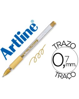 Boligrafo artline 1900 softline tinta aceite metalico oro