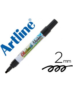 Rotulador artline glass marker especial cristal borrable en seco o humedo color negro