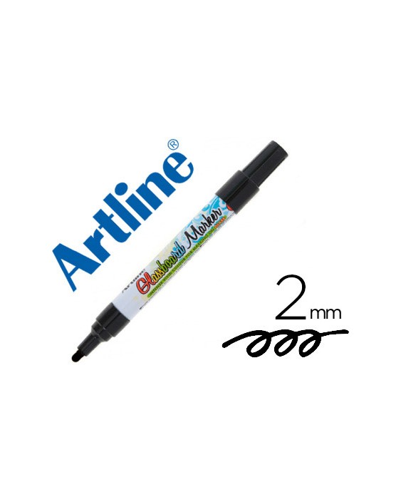 Rotulador artline glass marker especial cristal borrable en seco o humedo color negro
