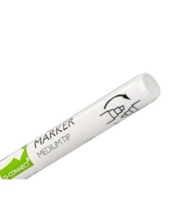 Rotulador q-connect tiza liquida punta redonda trazo 3 mm caja de 8 unidades colores surtidos