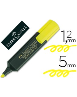 Rotulador faber castell fluorescente textliner 48 amarillo