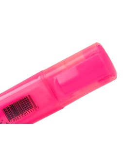 Rotulador q-connect fluorescente rosa punta biselada