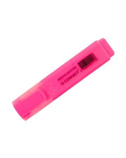Rotulador q-connect fluorescente rosa punta biselada