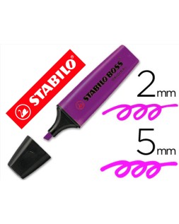 Rotulador stabilo boss fluorescente 70 lavanda