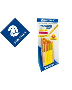 Lapices fluorescente staedtler top star expositor de 48 unidades colores surtidos