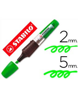 Rotulador stabilo boss luminator verde tinta liquida