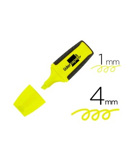 Rotulador liderpapel mini fluorescente amarillo