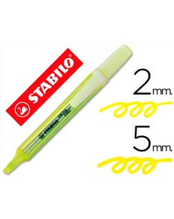 Rotulador stabilo marcador fluorescente swing cool amarillo
