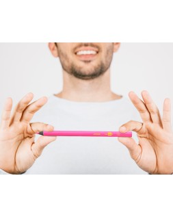 Lapices fluorescente liderpapel jumbo neon rosa