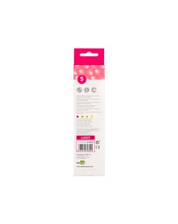 Lapices fluorescente liderpapel jumbo neon rosa