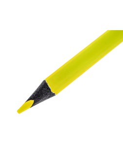 Lapices fluorescente liderpapel jumbo neon amarillo