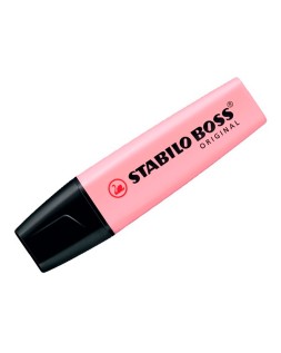 Rotulador stabilo boss pastel fluorescente 70 rubor rosa