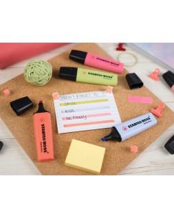Rotulador stabilo boss pastel fluorescente 70 estuche de 4 unidades colores surtidos