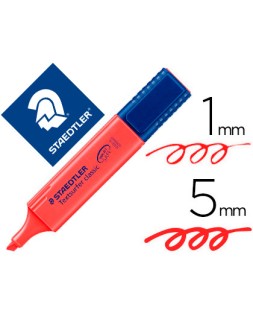 Rotulador staedtler textsurfer classic 364 fluorescente rojo