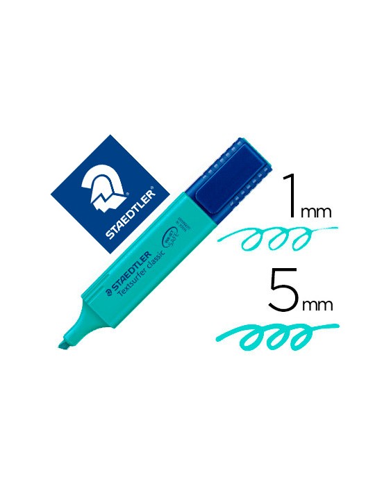 Rotulador staedtler textsurfer classic 364 fluorescente turquesa