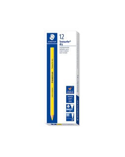 Lapices fluorescente staedtler textsurfer dry triangular amarillo caja de 12 unidades
