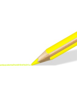 Lapices fluorescente staedtler textsurfer dry triangular amarillo caja de 12 unidades