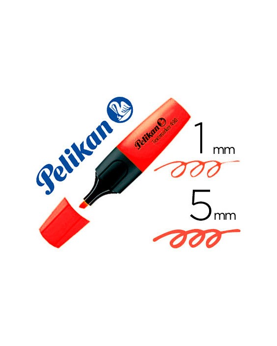 Rotulador pelikan fluorescente textmarker 490 rojo