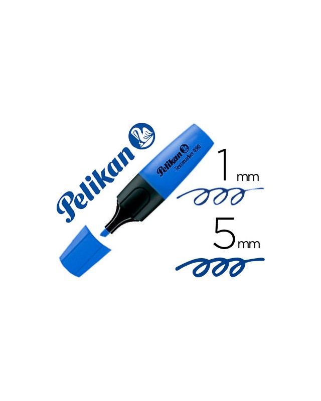 Rotulador pelikan fluorescente textmarker 490 azul