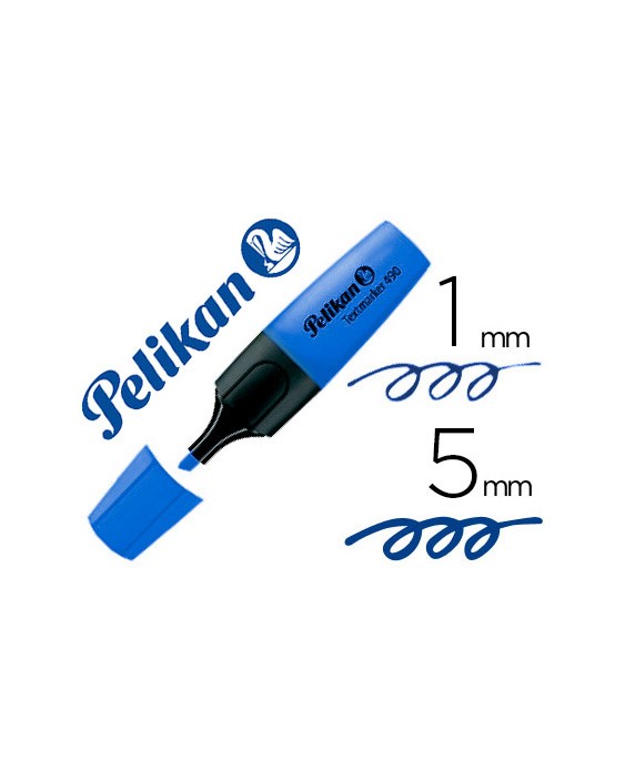Rotulador pelikan fluorescente textmarker 490 azul