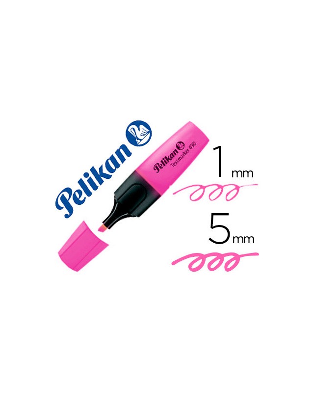 Rotulador pelikan fluorescente textmarker 490 rosa