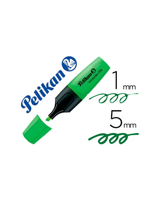 Rotulador pelikan fluorescente textmarker 490 verde