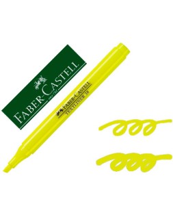 Rotulador faber castell fluorescente textliner 38 amarillo