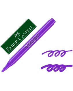 Rotulador faber castell fluorescente textliner 38 violeta