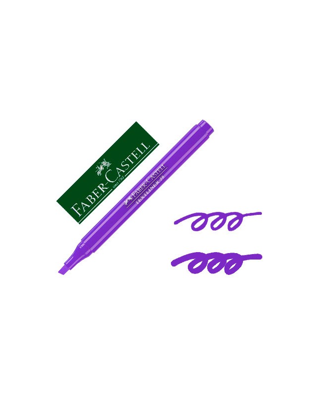 Rotulador faber castell fluorescente textliner 38 violeta