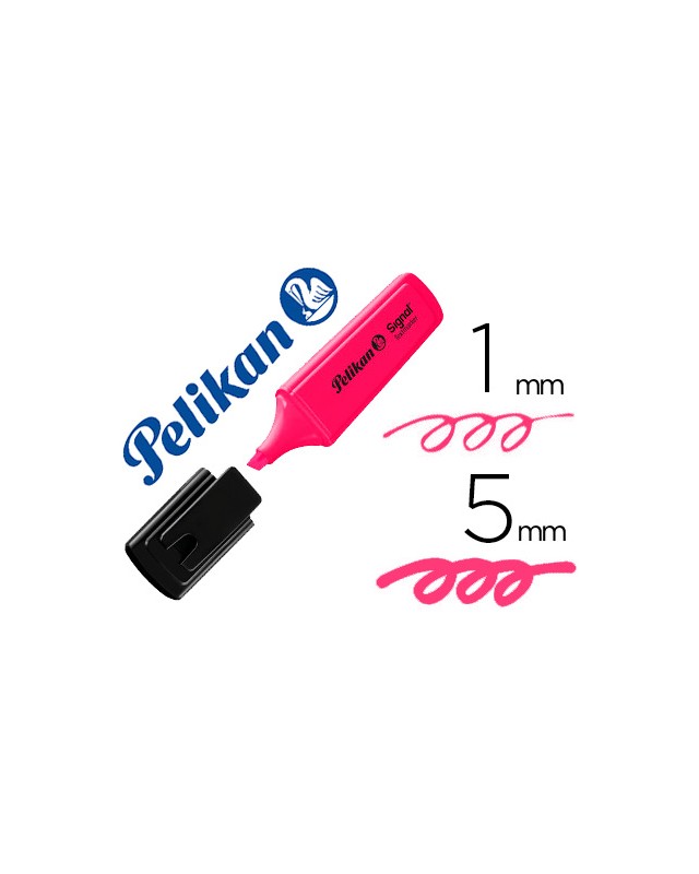 Rotulador pelikan fluorescente textmarker signal rosa