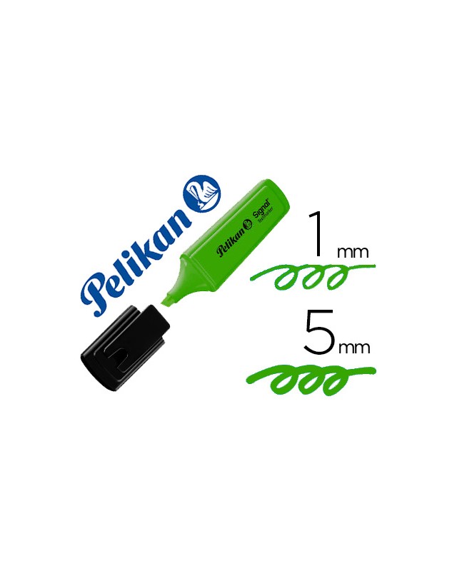 Rotulador pelikan fluorescente textmarker signal verde