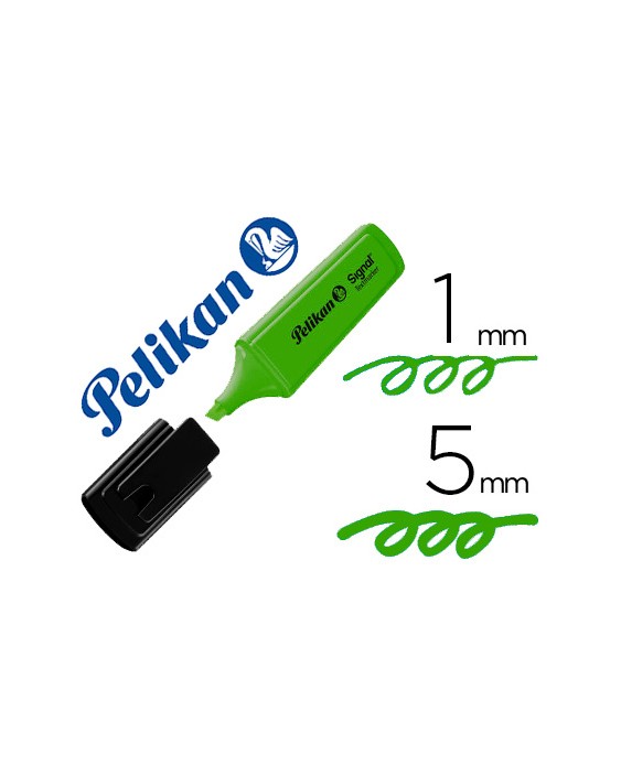 Rotulador pelikan fluorescente textmarker signal verde