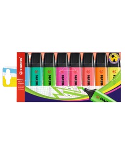 Rotulador stabilo boss fluorescente 70 estuche de 8 unidades colores surtidos